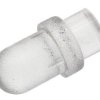 PLP1-3MM Rura oświetleniowa LED, Sztywny Montaż na panelu, Prosty, dł. 3 mm, 1-drożny, Bivar Przezroczysty 3 mm