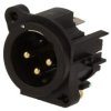 Złącze XLR, męskie, gniazdo, PIN: 3, kątowe 90, napięcie znamionowe: 133V, prąd znamionowy: 6A AC3MAH-AU-PRE