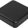ABS miniature enclosure, (L x W x H) 80 x 80 x 20 mm, black (RAL 9005), IP54, 1551SNAP4BK