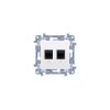 Gniazdo komputerowo-telefoniczne RJ45+RJ12 białe C5T.01/11 Kontakt Simon10