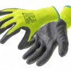 VECHTE rękawice ochronne karbowane powlekane nitrylem zielone/c.szare 9