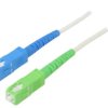 SCA-SCU/OS2-150WH Patch cord światłowodowy OS2 SC/APC,SC/UPC 15m LSZH biały