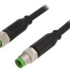 Konektor M8 Męski Prosty - M8 Żeński Prosty 4Pin 7000-88011-6110100