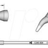 C245804 Lötspitze C245, Rundform, C245804/Ø 1,0 mm, gebogen, 20 mm länge