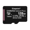 Karta Micro SD MicroSD, 128 GB Nie, Kingston Canvas Select Plus -25 → +85°C