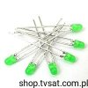 HLMP-1790 LED 3mm Green THT RADIAL AGILENT