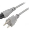 Kabel: 3X18awg, Iec C5 Żeński,Nema 5-15 (B) Wtyk, 1M Lt-202+535 Svt 18/3 105C...