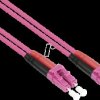 SO-LW09-020 Fiber optic patch cable, OM4, LC - LC, 2 m, violet