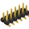 Pin header, 12 pole, pitch 2.54 mm, angled, black, 10059196