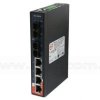 IPS-1042-FA-MM-SC, Switch przemysłowy niezarządzalny, DIN, 4x 10/100 RJ-45 PoE + 2x 100 MM SC, obudowa slim