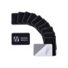Naszywka termoprzylepna z eko-skóry 76x50mm - Black to Silver - Bambu Lab - 10szt.