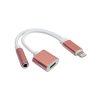 Adapter Lightning iPhone 8-pin na Jack 3,5 mm AUX i ładowanie 8-pin