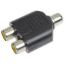 Przejście gniazdo RCA - 2x gniazdo RCA (rozgałęziacz)