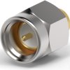 SMA plug 50 Ω, RG-402, solder connection, straight, 1050525-1