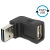 Delock 65521 Adapter USB 2.0 connector A to port A black compact design