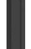 Swivel lid, straight, PC, (W x H x D) 12.5 x 86.3 x 6 mm, black/transparent, for OMNIMATE enclosure, 1104240000