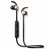 Qoltec Sportowe słuchawki bezprzewodowe BT 5.0 JL z mikrofonem dla biegaczy zaczepy + magnetyczne końcówki Czarne