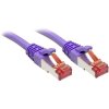 LINDY 47820 RJ45 Patch Cable Cat 6 S/FTP 0.3m Violet Snagless