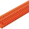 Socket header, 23 pole, pitch 5.08 mm, angled, orange, 231-323/026-000