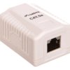 Gniazdo teleinformatyczne natynkowe FTP 1xRJ45 kat.5e OS5-0001-W