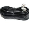 Przyłącze Kabel telefoniczny 6P4C czarny (20m)