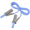 VOLTCRAFT VC8063360 Safety test lead Banana jack 4mm1.00 m; Blue; MSB-5010 A