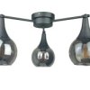 Lampa sufitowa 3xE27 STAR SMOKY BLACK