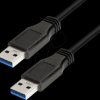 CU0040 USB 3.0 cable, USB-A/M to USB-A/M, black, 3 m