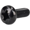 R-TECH 337005 Black Pozi Pan Head Machine Screws M4 10mm - Pack Of 100