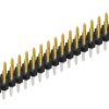 Pin header, 40 pole, pitch 2 mm, straight, black, 10062370