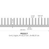Radiator; P52317; 4,05kg/m; żebrowany; 150mm; 25mm; Firma Piekarz