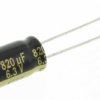 Kondensator 820 μF 6.3V dc Promieniowe, Otwór przelotowy Panasonic Przewód promieniowy roztaw: 3.5 mm