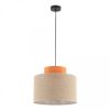 Lampa wisząca dwukolorowa o średnicy 38cm DUO JUTA ORANGE 1xE27 3227 TK Lighting