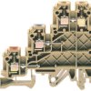 Kostka zaciskowa na szynie DIN RS PRO poziomy: Potrójny 22 → 12AWG raster: 5mm 24A 300 V