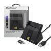 Qoltec Inteligentny czytnik chipowych kart ID SCR-0643 USB 2.0 + Adapter USB-C