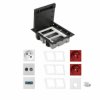 KONTAKT SIMON FLOOR BOX puszka podłogowa 1x gniazdo z/u + 2x DATA + 1x gniazdo RJ45 kat. 6 + 1x VGA + 1x RTV-SAT do podłóg techn