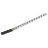 Sealey AK3814 Socket Retaining Rail with 14 Clips 3/8"sq Drive