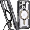 Urban Armor Gear Plasma XTE MagSafe Kickstand Case Futerał backcase Apple iPhone 16 Pro szary, przeźroczysty, tytanowy K