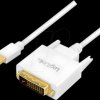 CV0138 DisplayPort cable, mDP/M to DVI/M, 1080p, white, 3 m