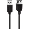 Przedłużacz USB 2.0 Hi-Speed, czarny Wtyk USB 2.0 (typ A)...