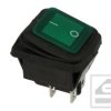 Przełącznik hermetyczny KCD2G-12VDC 20A;podśw.zielony;6.3mm;ON-OFF;