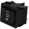 MK1073B Przełącznik dwubiegunowy, 220V czarny ON-OFF-ON [DP3T]