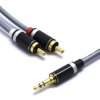 Kabel Jack 3,5 Stereo 2x RCA Slim 5,0m JKR52 Vitalco