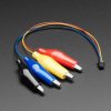 JST SH 4-pin Cable with Alligator Clips - STEMMA QT / Qwiic