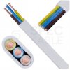 Kabel instalacyjny płaski EL-Instal HP+ HDHp 3x2,5mm2 biały 450/750V bezhalogenowy LSOH B2ca drut Eltrim