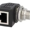 RJS-12D04FM-RS8001 Adapter M12 męski,RJ45 gniazdo kod D-Ethernet 4PIN Kat 5e