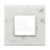 Ramka ozdobna Eikon Evo, 2M, Carrara White, 21642.51