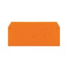 WAGO 280-309 2.5mm 2-cond. Disc. End & Interm. Plate for 280-912 Orange