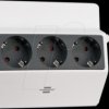 1150070 Socket outlet with clamp, 3 sockets, 3 m