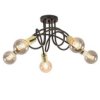 Lampa Sufitowa Nowoczesna 5Xe27 Rumba Black/Gold
